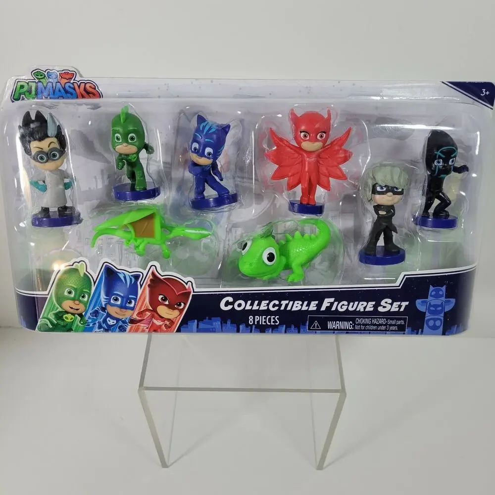 PJ MASKS Collectible Figure Toy Set 8 Owlette Gekko Luna Night Ninja Romeo